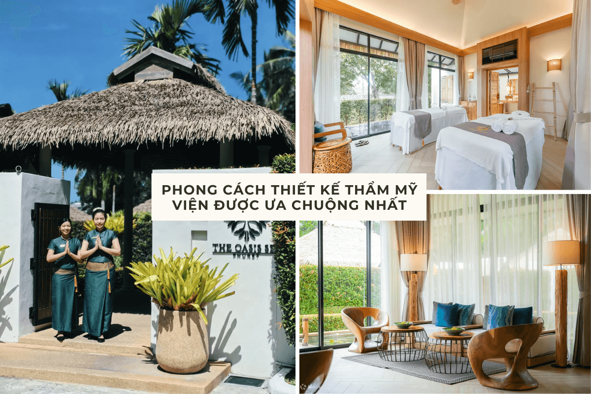 Phong cách thiết kế thẩm mỹ viện được ưa chuộng nhất